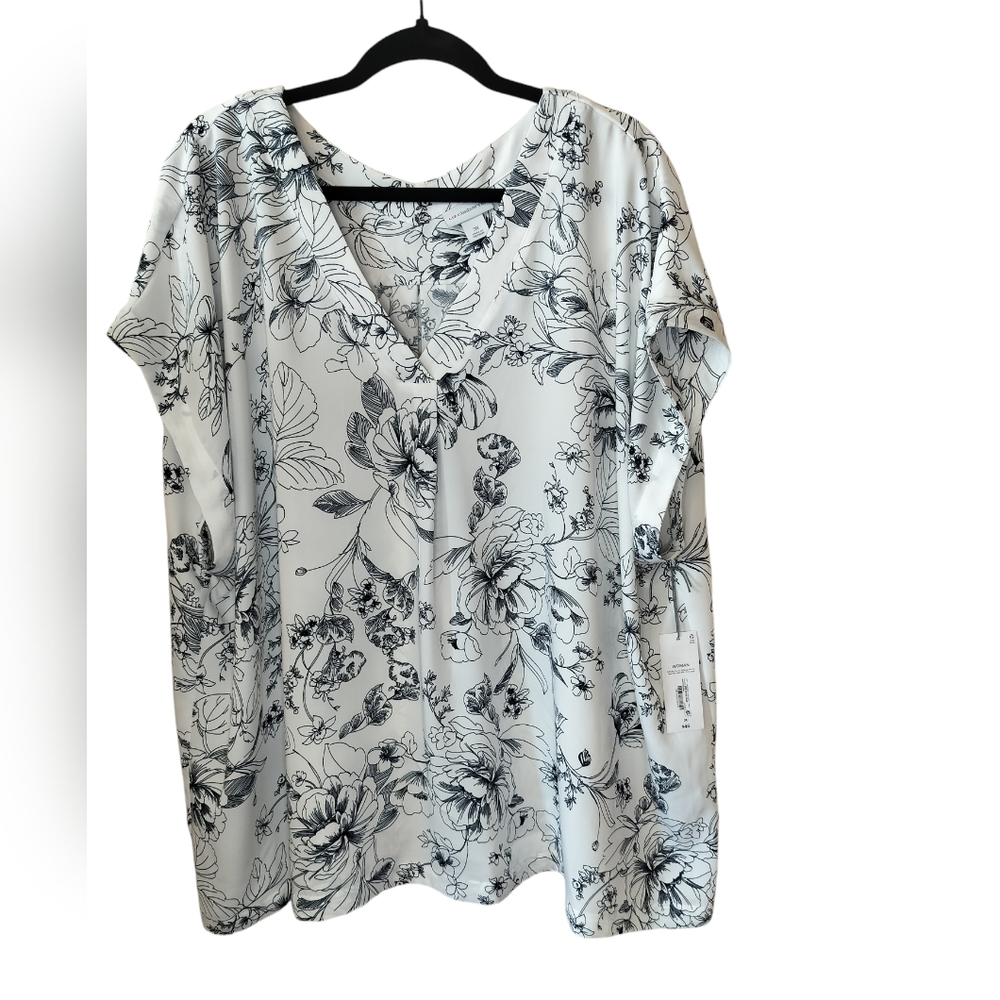 Liz Claiborne Floral Pattern Blouse